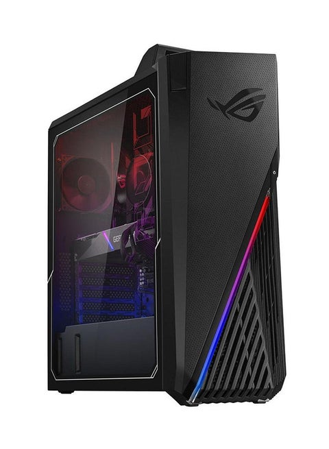 كمبيوتر مكتبي روج ستريكس للألعاب بمعالج كور i7-11700KF وذاكرة رام سعة 16 جيجابايت ومحرك أقراص صلبة سعة 1 تيرابايت ومحرك أقراص SSD سعة 256 جيجابايت وبطاقة رسومات إنفيديا جيفورس 1660Ti سعة 6 جيجابايت/W10 أسود