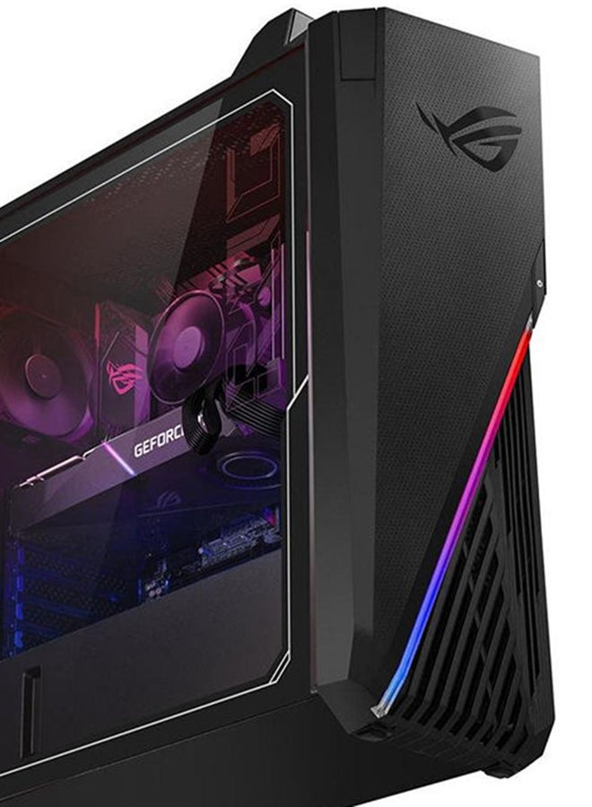كمبيوتر مكتبي روج ستريكس للألعاب بمعالج كور i7-11700KF وذاكرة رام سعة 16 جيجابايت ومحرك أقراص صلبة سعة 1 تيرابايت ومحرك أقراص SSD سعة 256 جيجابايت وبطاقة رسومات إنفيديا جيفورس 1660Ti سعة 6 جيجابايت/W10 أسود