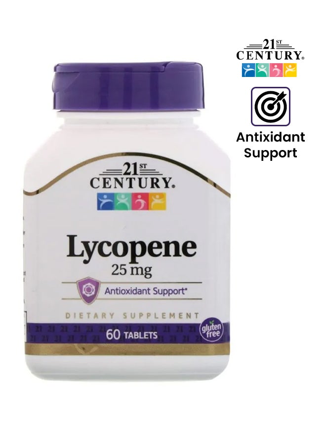 21st Century Lycopene 25 mg Dietary Supplement - 60 Tablets