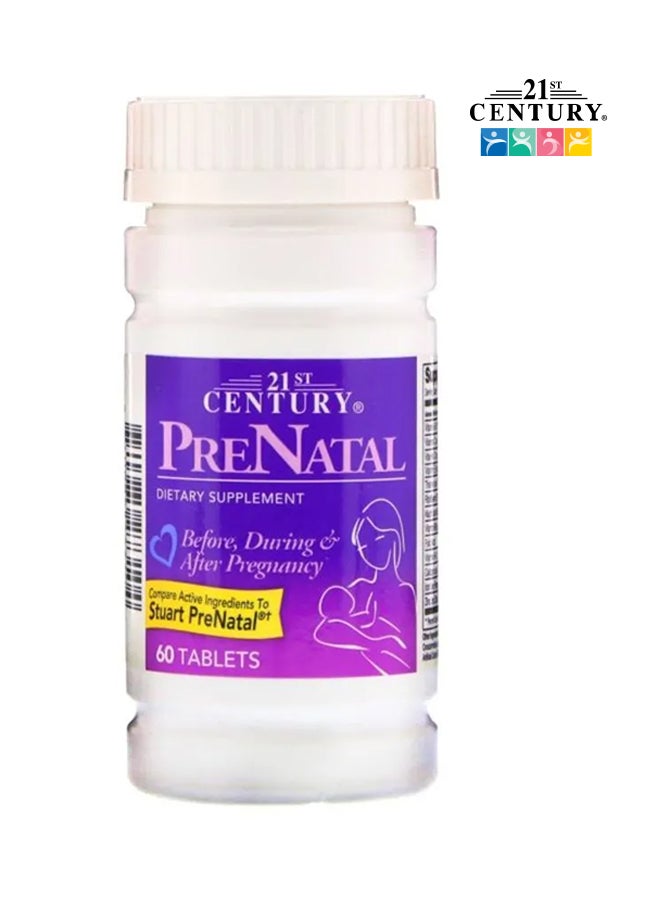 21st CENTURY PreNatal Dietary Supplement - 60 Tablets 