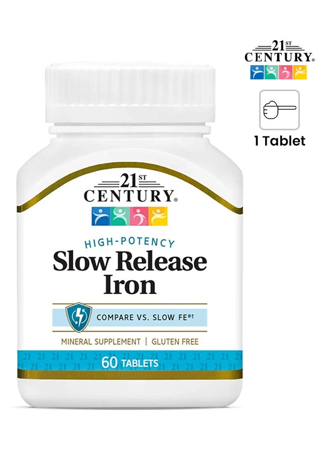 21st Century Slow Release Iron Mineral Supplement - 60 Tablets - Image 1