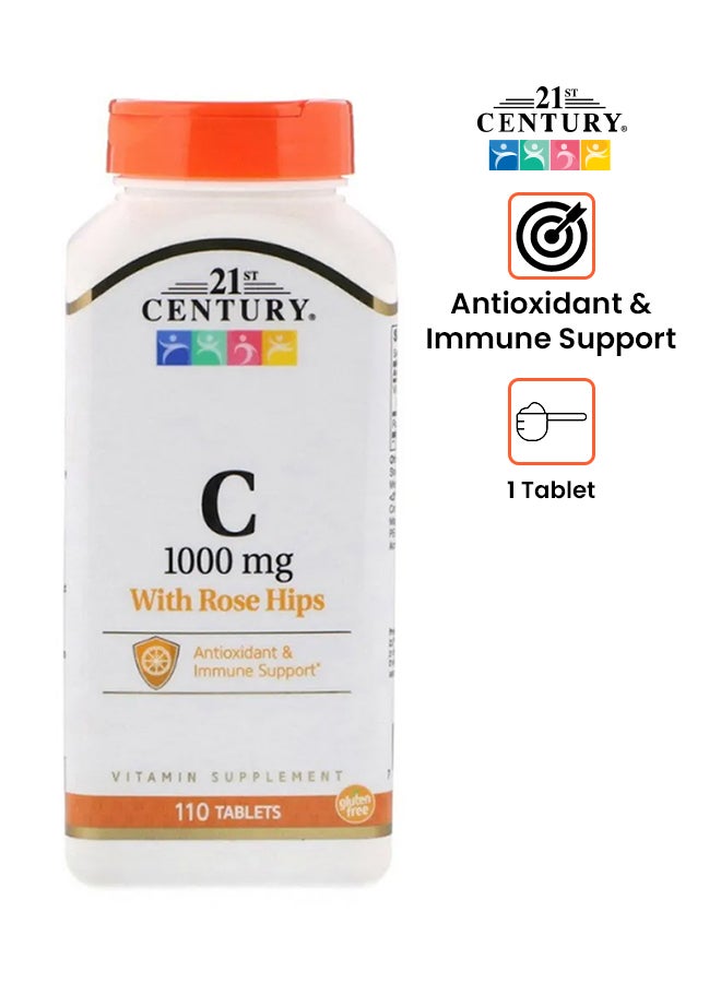 21st CENTURY - Vitamin C With Rose Hips - 110 Tablet - Image 1