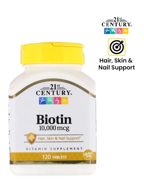 21St Century, Biotin, 10,000 Mcg, 120 Tablets
