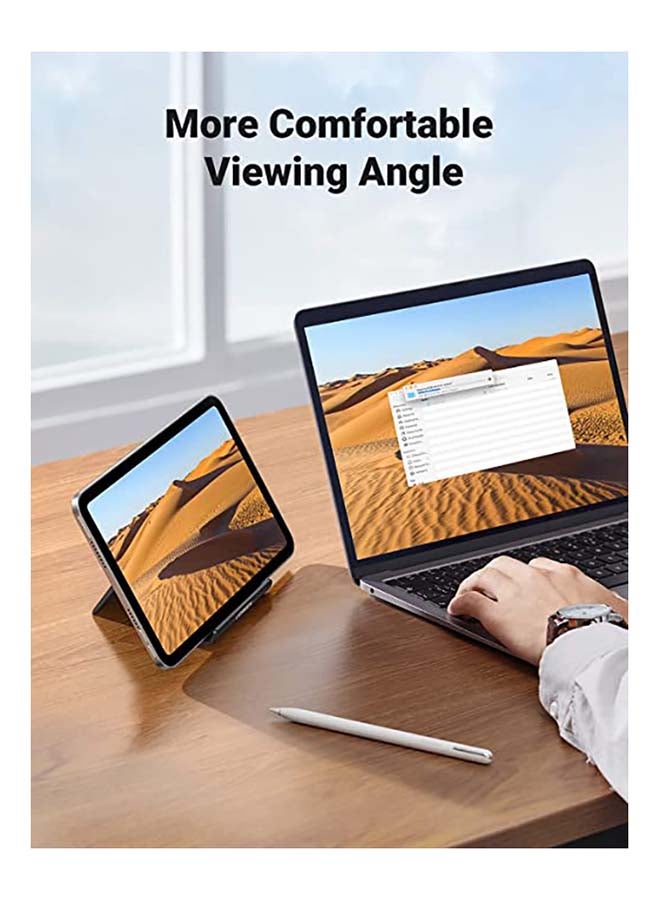 يو جرين حامل بقاعدة قابل للطي للهواتف المحمولة متوافق مع هاتف آيفون 14/ 14 بلس/ 14 برو/ 14 برو ماكس/ 13/ 13 ميني/ 13 برو/ 13 برو ماكس/ 11/ 12 برو/ برو ماكس وجالاكسي S22 وS21 وS20 وما إلى ذلك أسود - Image 3