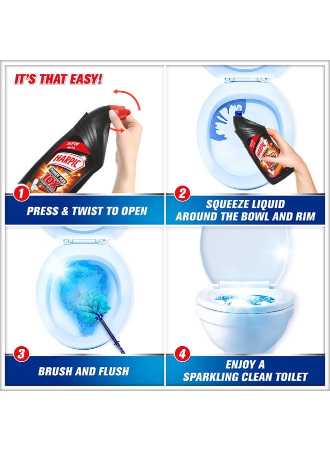 هاربيك منظف ​​المراحيض باور بلس برائحة الليمون - أزرق/أحمر/أصفر 450ملليلتر - Image 3