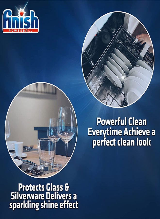 Finish - Lemon Sparkle Powerball Dishwasher Detergent All in One Max Tablets for Powerful Clean Everytime, 30 Tabs Red 16.5grams - Image 1