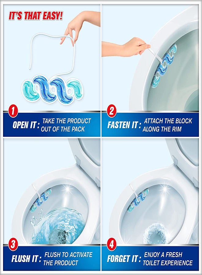 Harpic Active Fresh Waves Sparkling Citrus Multicolour 35grams - Image 3