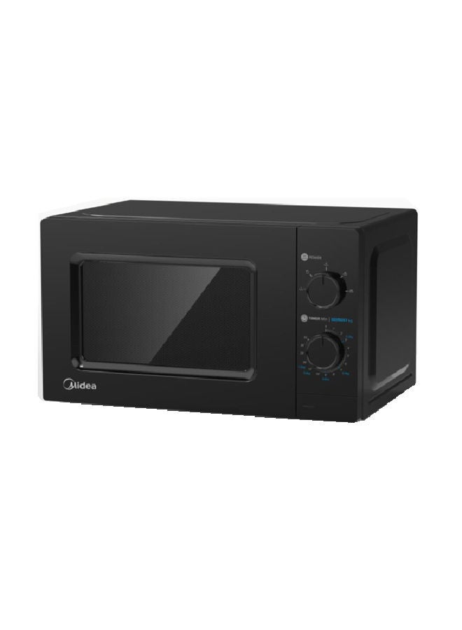 Midea - 20L Solo Mechanical Control Microwave Oven MMC21BK Black 20 L MMC21BK Black - Image 1