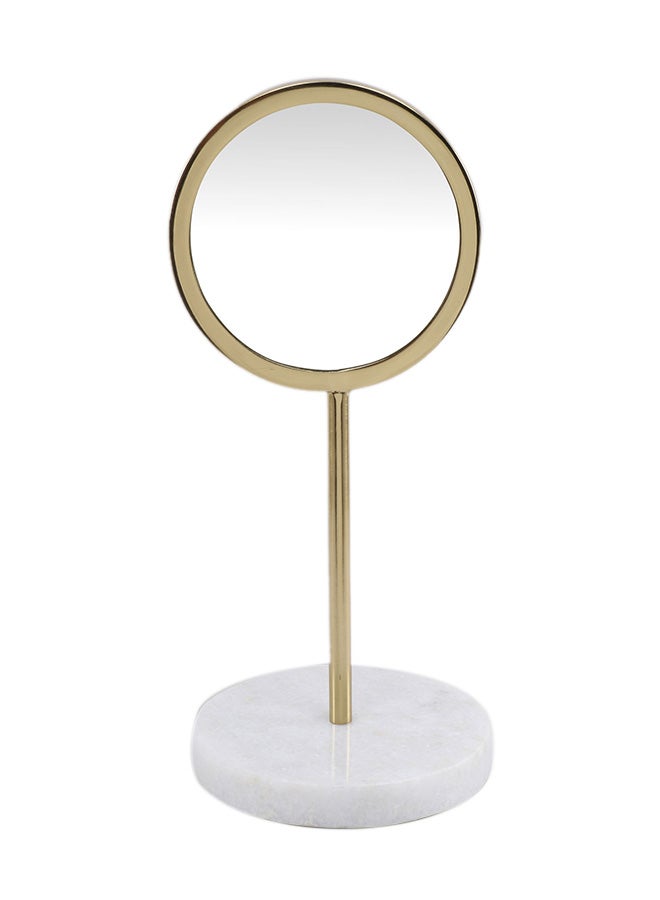 Switch - Vanity Table Mirror With Marble Gold 17.7x38cm - Image 1