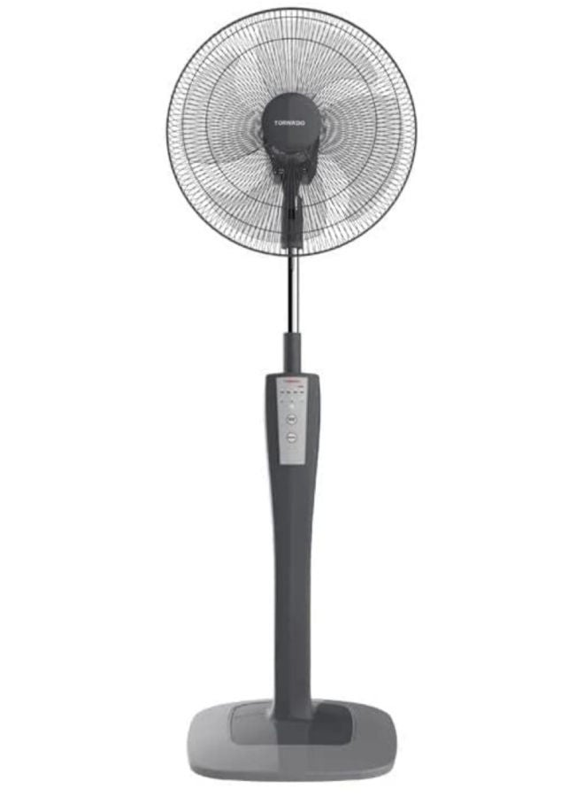TORNADO - Stand Fan 16 Inch With 4 Plastic Blades And 3 Speeds With Remote Control 50 W TSF-75 multicolor - Image 1