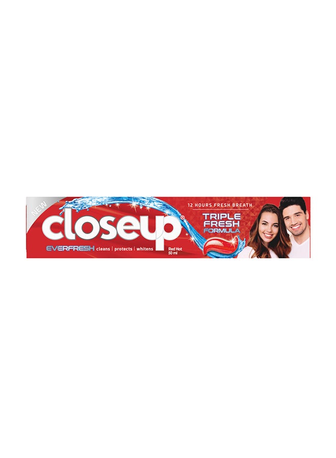 Red Hot Triple Fresh Formula Gel Toothpaste Red 50ml - v1654608507/N12276673A_1