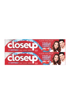 Closeup Red Hot Gel Toothpaste Pack of 2 120ml  - Image 1