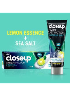 Closeup Lemon Essence And Sea Salt Gel Toothpaste 75ml  - Image 3