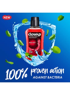 Closeup Red Hot Antibacterial Mouthwash Red 400ml  - Image 5