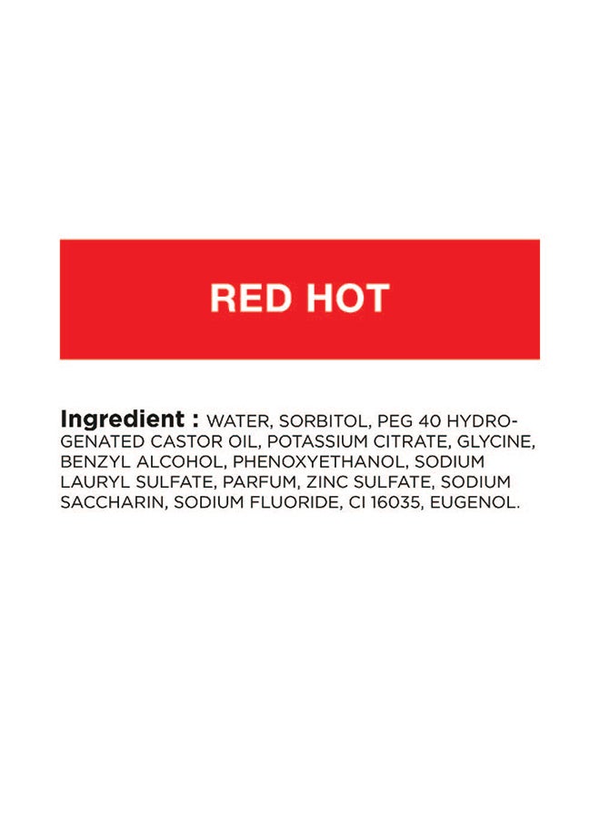 Closeup Red Hot Antibacterial Mouthwash Red 300ml  - Image 3