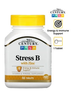 21st Century Stress B With Zinc 66 Tablets