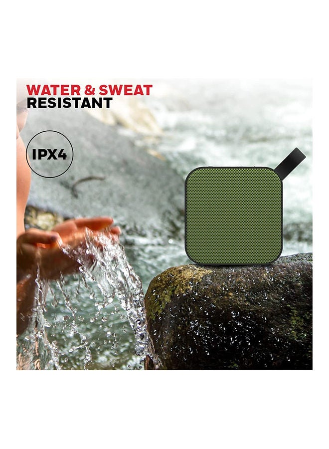 Moxie V100, Portable Speaker with Wireless Bluetooth 5.0 Connectivity, Upto 6 Hours Playtime, TWS Feature and Durable Design Olive Green