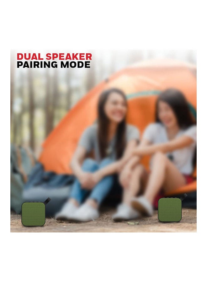 Moxie V100, Portable Speaker with Wireless Bluetooth 5.0 Connectivity, Upto 6 Hours Playtime, TWS Feature and Durable Design Olive Green