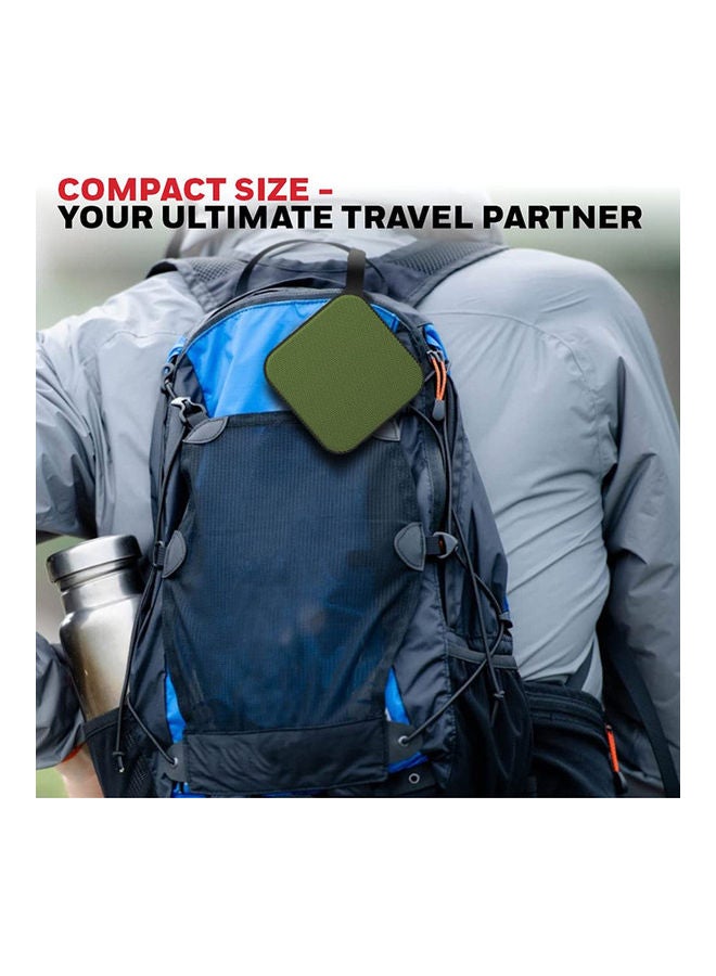 Moxie V100, Portable Speaker with Wireless Bluetooth 5.0 Connectivity, Upto 6 Hours Playtime, TWS Feature and Durable Design Olive Green