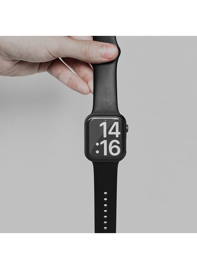 HYPHEN Apple Watch Protector Tempered Glass 44mm Black  - Image 5