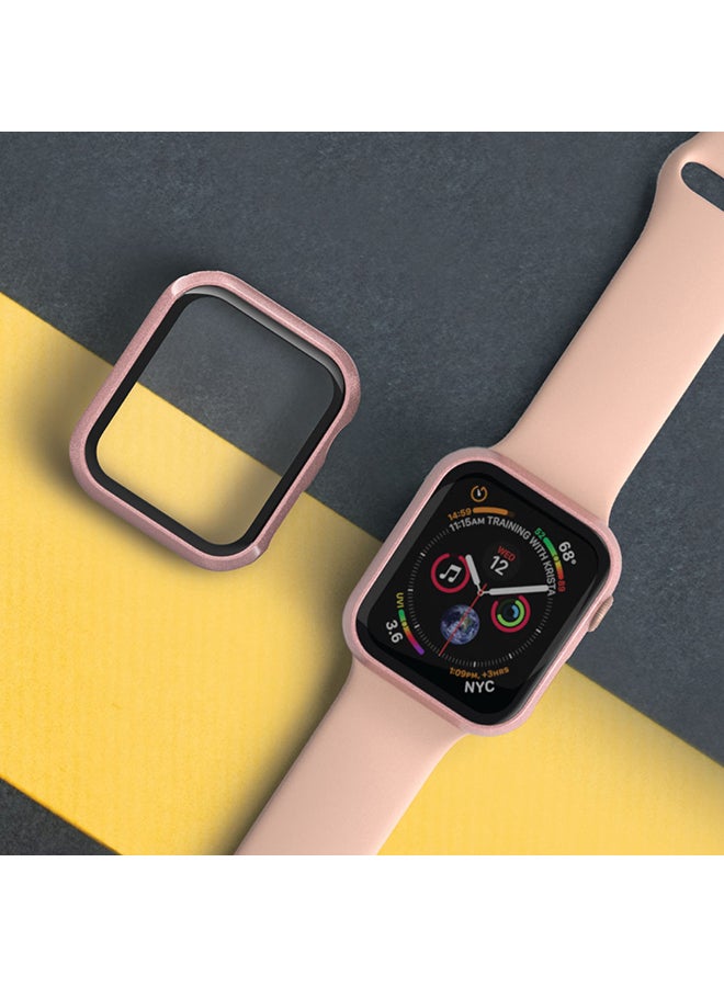 Apple Watch Shockproof Protector With High-Sensitive Tempered Glass 7, 44mm-scratch resistent-utlra slim design-sleek design Clear