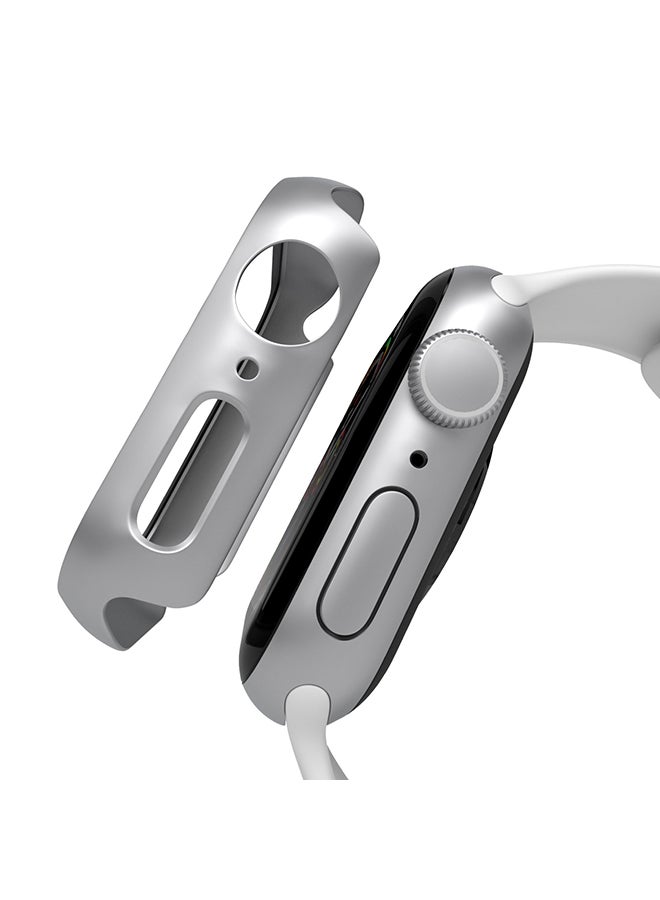 HYPHEN - Shock Proof Watch Protectors With Scratch Resistance, Sleek Design And Touch Sensitive Tempered Glass For Apple Watch Series 6/5/4/SE - 40mm Silver - Image 1