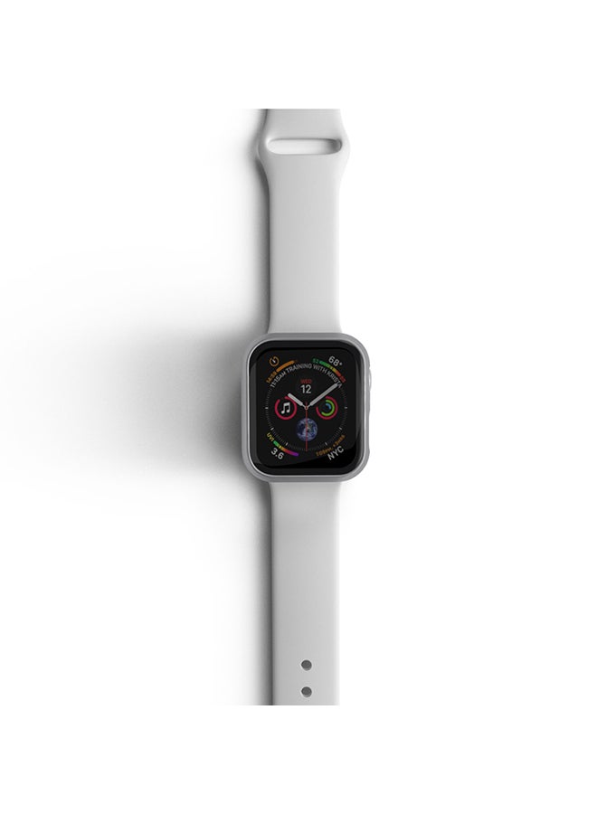 HYPHEN - Shock Proof Watch Protectors With Scratch Resistance, Sleek Design And Touch Sensitive Tempered Glass For Apple Watch Series 6/5/4/SE - 40mm Silver - Image 1
