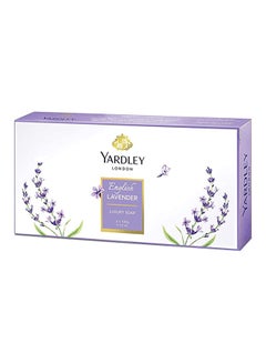 Yardley 3-Piece English Lavender Luxury Soap Set Purple 3 x 100grams  - Image 1