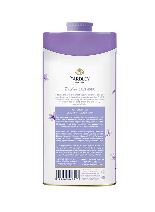 Yardley English Lavender Perfumed Talc 125grams  - Image 2