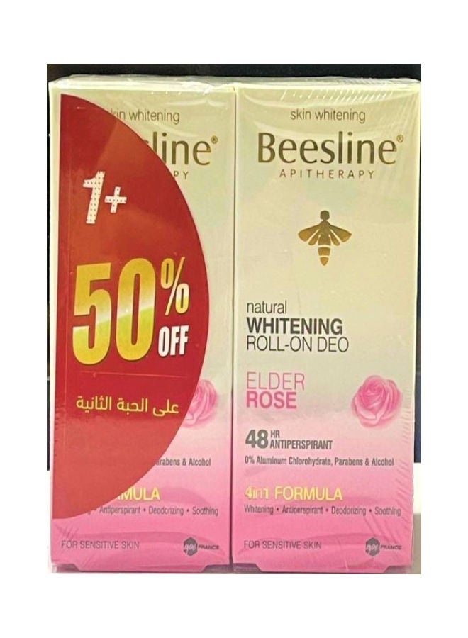 Beesline Elder Rose Whitening Roll On Fragrance Deo Offer 1+ 50% Off Second One 50ml - Image 3