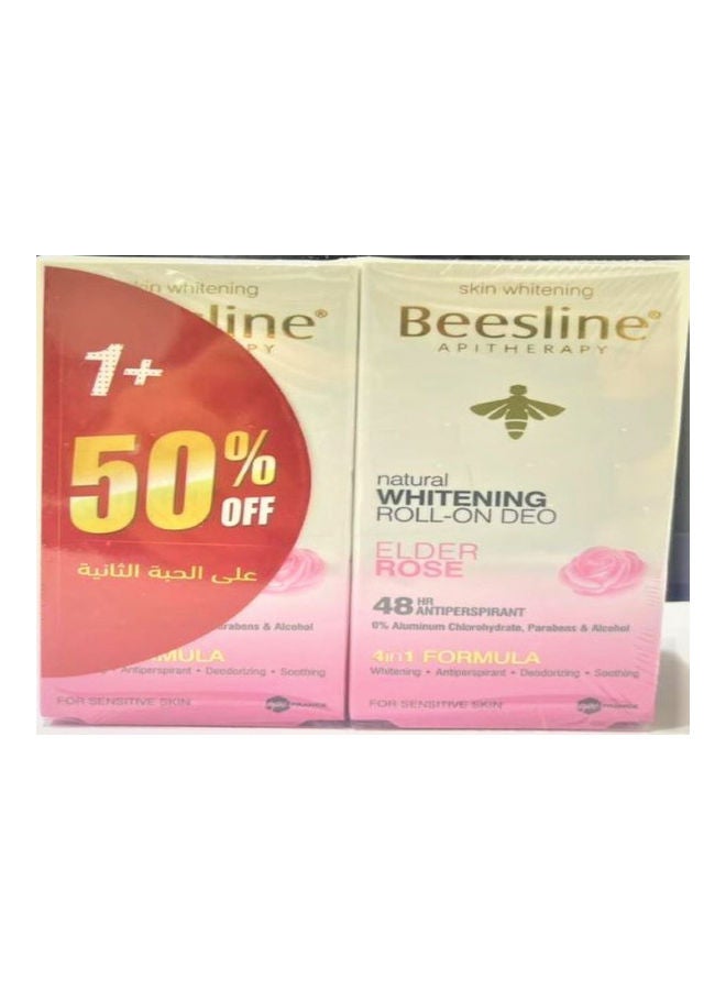 Beesline Elder Rose Whitening Roll On Fragrance Deo Offer 1+ 50% Off Second One 50ml - Image 4