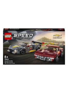 LEGO 76903 Speed Champions Chevrolet Corvette C8.R Race Car And 1969 Chevrolet Corvette 512 8+ Years  - Image 2