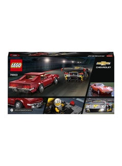 LEGO 76903 Speed Champions Chevrolet Corvette C8.R Race Car And 1969 Chevrolet Corvette 512 8+ Years  - Image 3