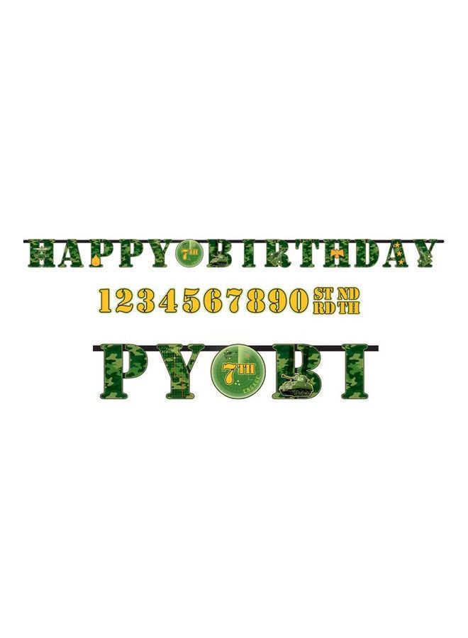 Amscan Camouflage Add an Age Letter Banner 10ft