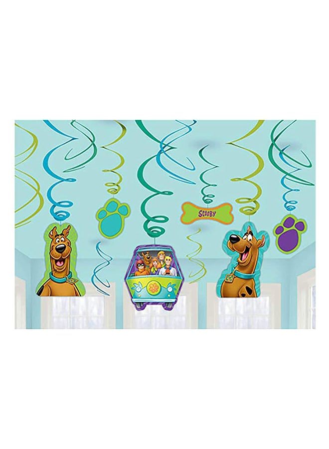 Amscan Scooby-Doo Swirl Value Pack 12Pcs - Image 1