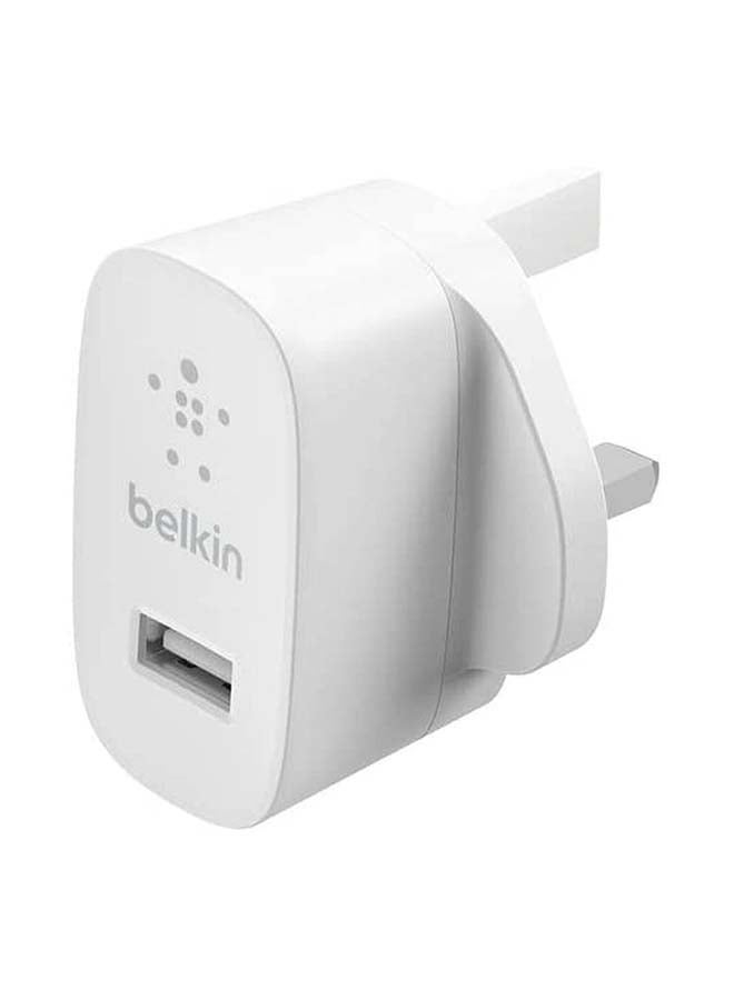 belkin - USB-A Wall Charger 12W With Lightning Cable 1m White - Image 1