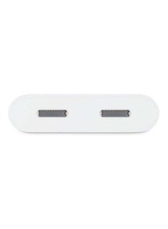 belkin LightnIng + ChargIng   Dual Functionality Adapter For iPhone And iPad Pass Through ChargIng LightnIng Audio Headphones   Compatible For iPhone 12131415 & iPad White  - Image 3