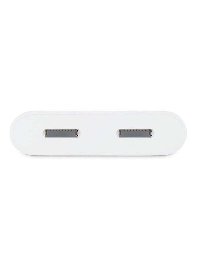 belkin - LightnIng + ChargIng   Dual Functionality Adapter For iPhone And iPad Pass Through ChargIng LightnIng Audio Headphones   Compatible For iPhone 12131415 & iPad White - Image 1