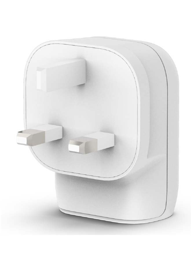 belkin Dual Port Wall Charger   37W USB Type C Charger PPS PD With 25W USB C Port And 12W USB A Port   Adapter Type C Fast ChargIng For Samsung Galaxy S23 Ultra Plus Note 20 iPhone 14 Series And More White  - Image 2
