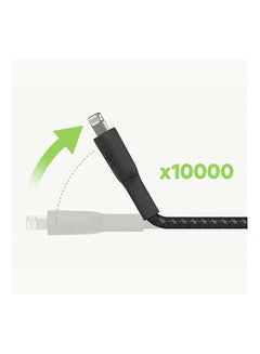 belkin Braided iPhone Charging Cable, USB A To Lightning Cable (Boost Charge To USB For iPhone, iPad, Airpods) MFI-Certified Apple Cable, (1 M, ) Black  - Image 5