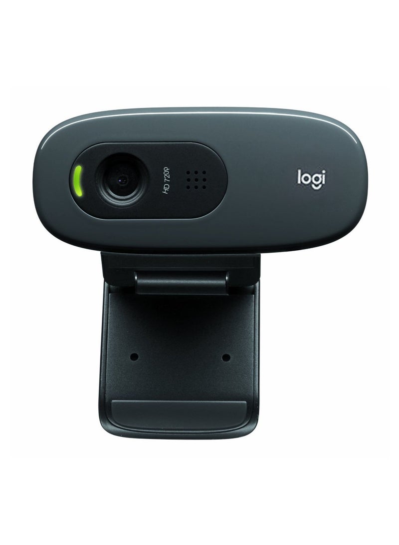 Logitech C270 HD Webcam Black  - Image 1