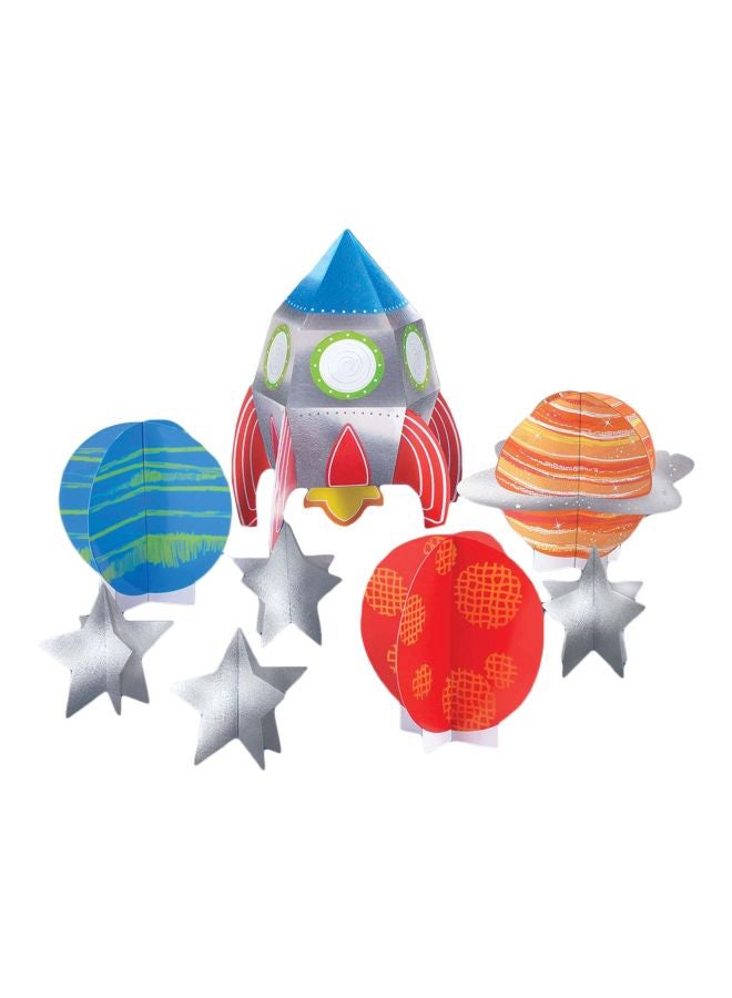 Amscan Blast Off Birthday Table Decorating Kit - Image 1