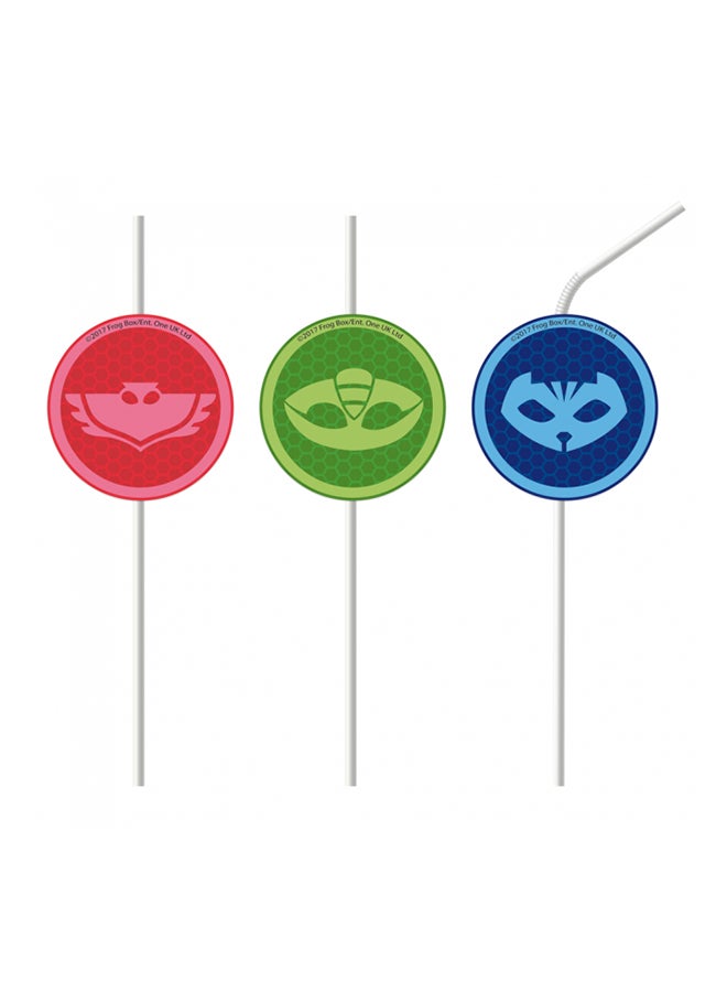 Amscan 4 Piece PJ Masks Drinking Straws - Image 2