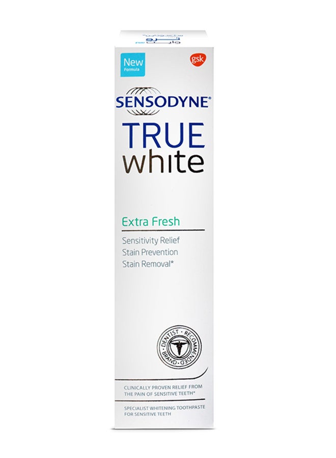 Sensodyne Specialist Whitening Toothpaste For Sensitive Teeth True White Extra Fresh 75ml