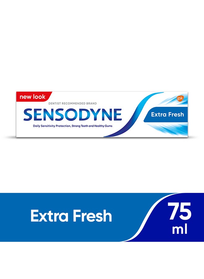 Sensodyne - Toothpaste For Sensitive Teeth Extra Fresh Flavour 75ml - Image 1