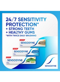 Sensodyne Toothpaste For Sensitive Teeth Extra Fresh Flavour 75ml  - Image 5