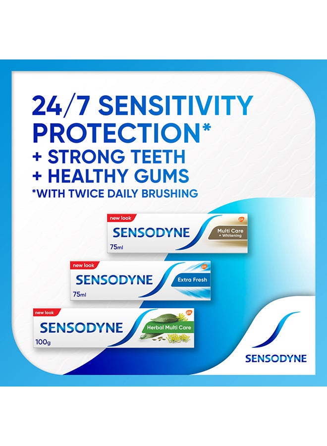 Sensodyne - Toothpaste For Sensitive Teeth Extra Fresh Flavour 75ml - Image 1