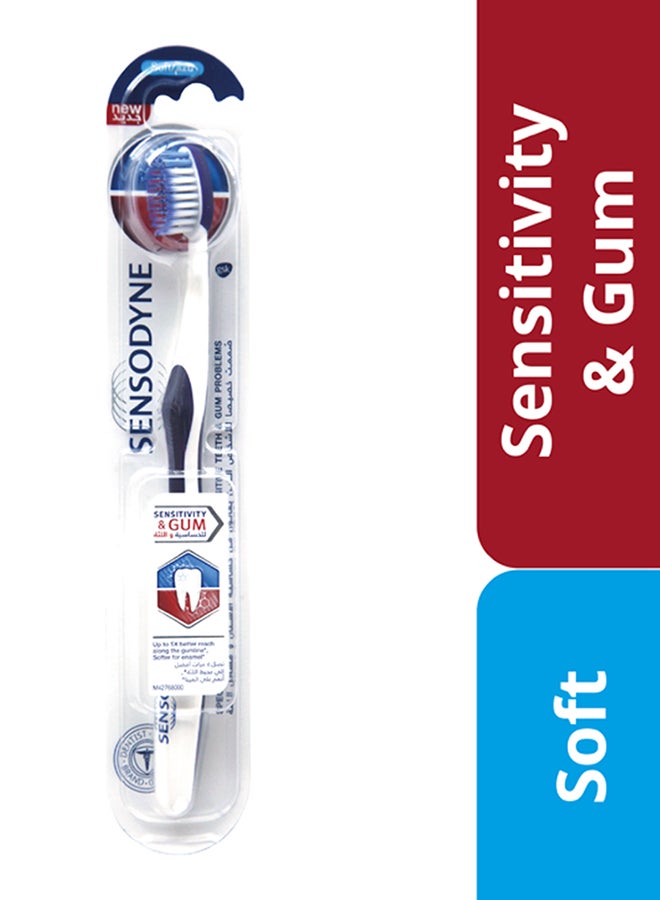 Sensodyne Toothbrush With Soft Bristles For Teeth Sensitivity And Gum Multicolor