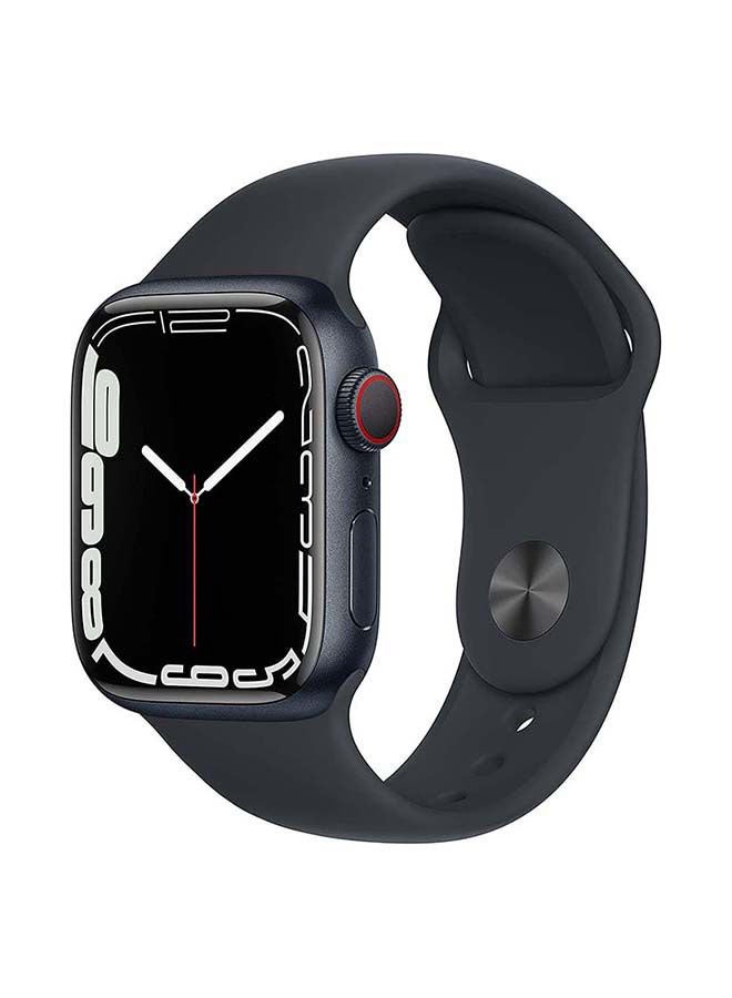 Apple - Watch Series 7 GPS + Cellular 7 45mm Aluminium Case With Sport Band Midnight - Image 1