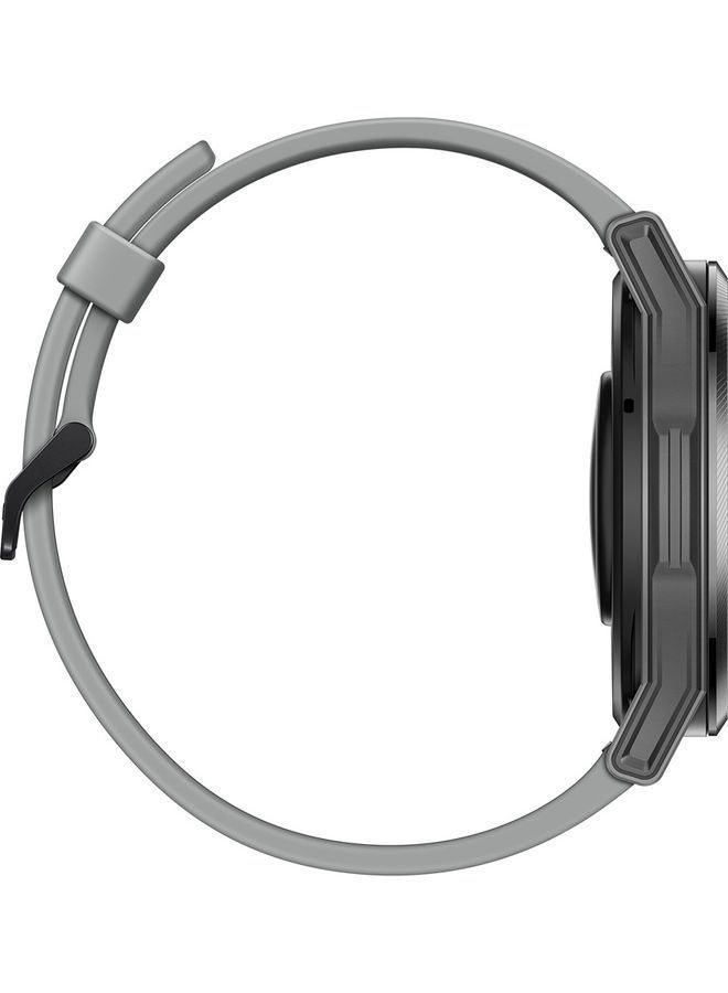 HUAWEI - GT Runner Smartwatch Durable Polymer Fiber Case Real-Time Heart Rate Monitoring, Marathon Runway-Level Locating Grey Soft Silicon Strap - Image 1